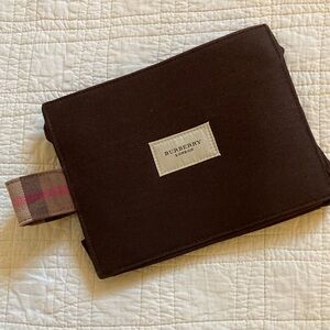 Burberry Dark Brown Cosmetic Bag